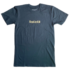 Load image into Gallery viewer, Navy Blue Old English T-Shirt
