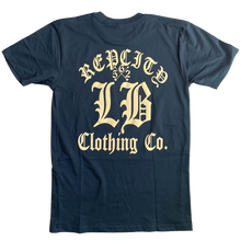 Load image into Gallery viewer, Navy Blue Old English T-Shirt
